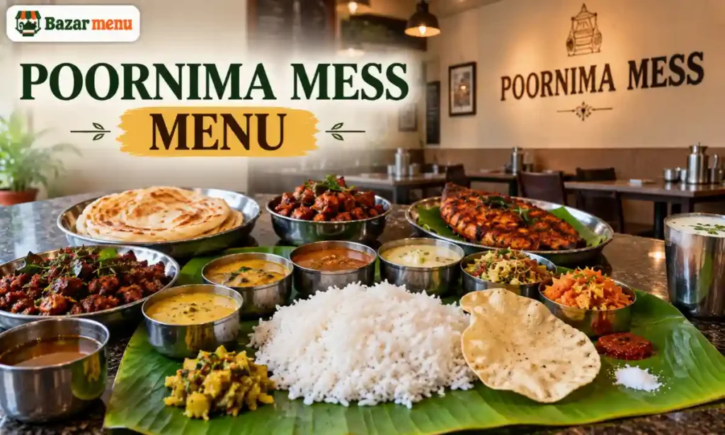Poornima Mess Menu