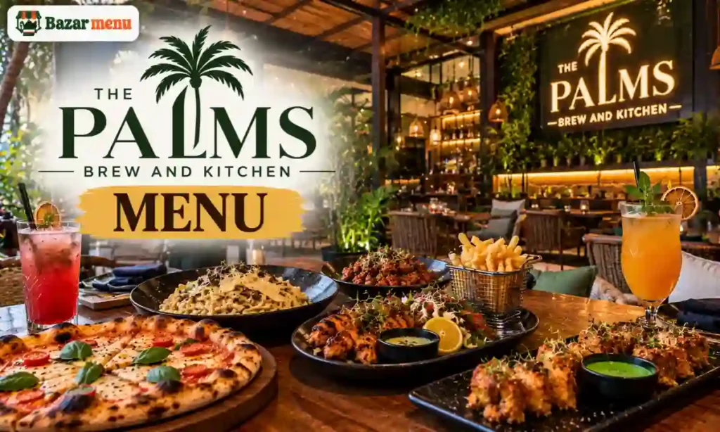 The Palms Brew and Kitchen Menu