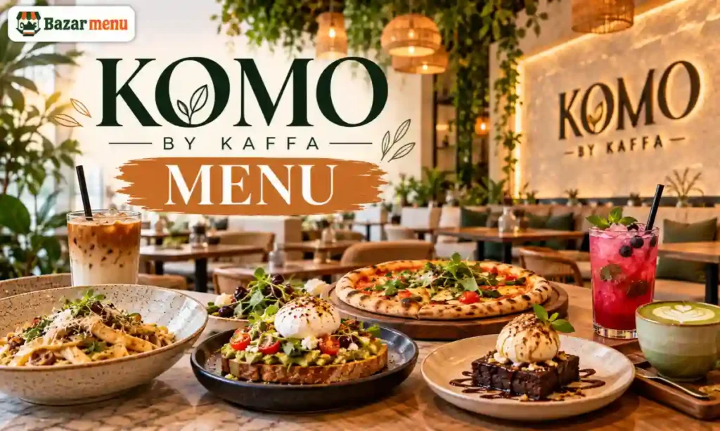 Komo by Kaffa Menu